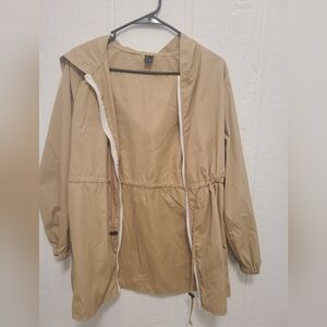 Shein Beige Hooded Jacket